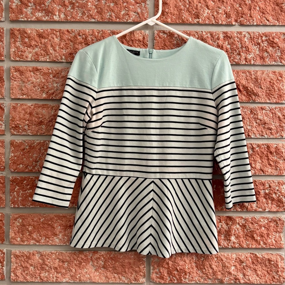 🌟 Talbots stripped blouse - Picture 1 of 5